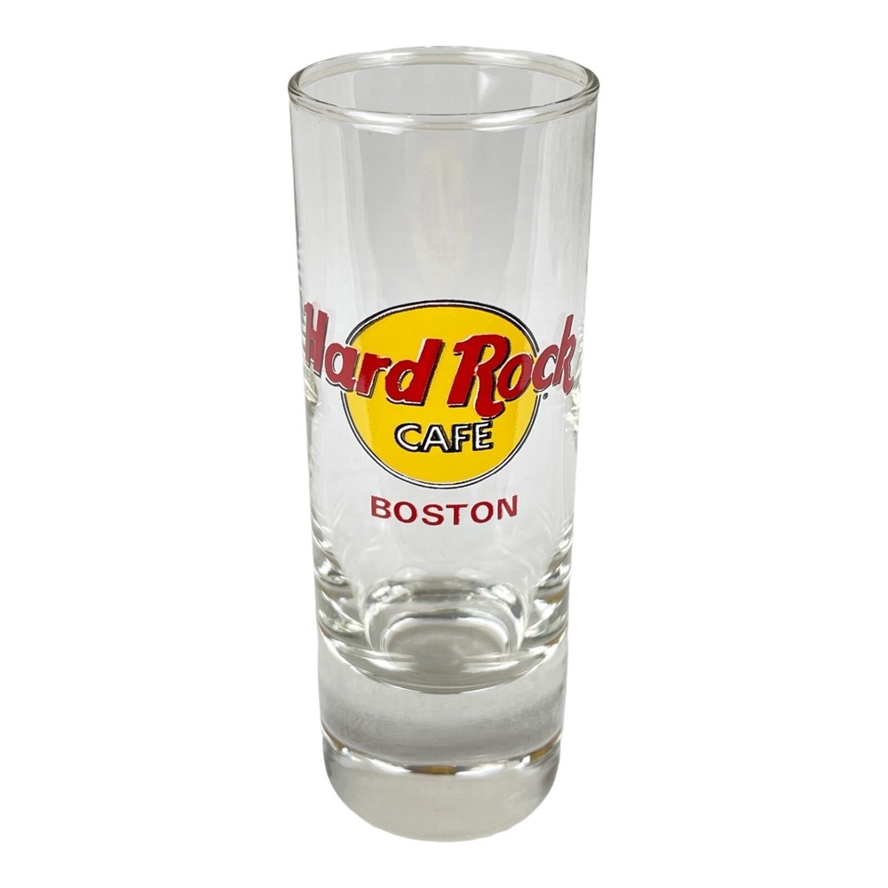 Hard Rock Cafe Boston Massachusetts 4" Shot Glass Collectible Barware